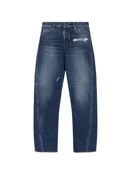 Pantaloni Dsquared2 zdrențuiți albastru