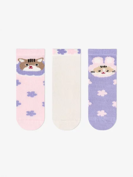 Penti Čarape PENTI Mädchen Feel Better Socken im Katzenmuster miks