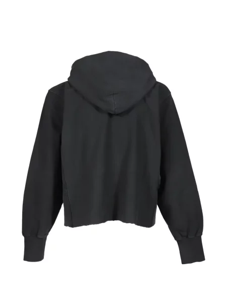 Hanorac cu glugă Maison Margiela cu autograf negru