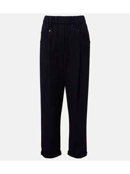 Pantaloni Brunello Cucinelli albastru