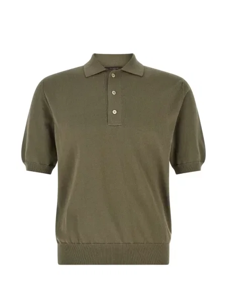 Tricou polo Zanone tricotate verde