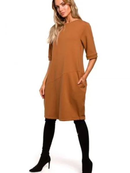 Sukienka mini Made Of Emotion brązowa