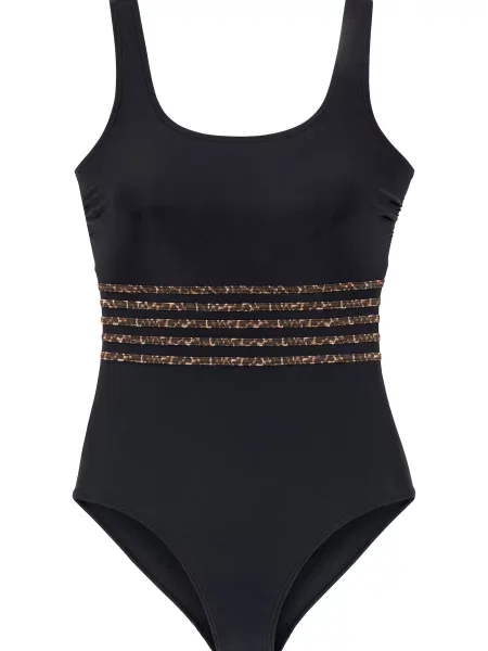 LASCANA Enodelne kopalke bež / rjava črna