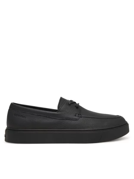 Cipele Calvin Klein Hybrid Clean Boat Shoe Lth crna