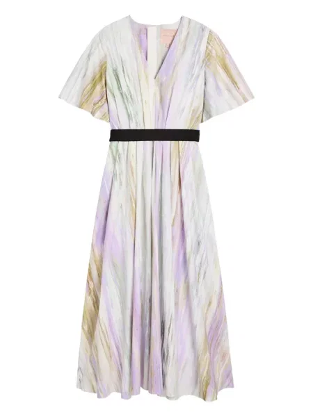 Костюм миди рокля Roksanda до коляното бяло