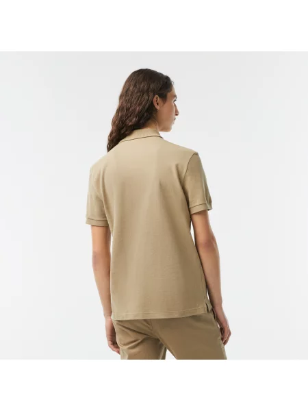 Lacoste Koszulka Polo Slim Fit Petit Piqué beżowa