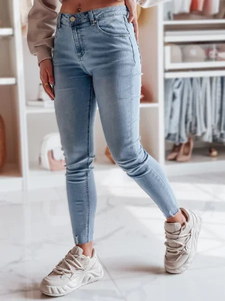 Spodnie jeansowe skinny SKINNIZA Dstreet niebieskie