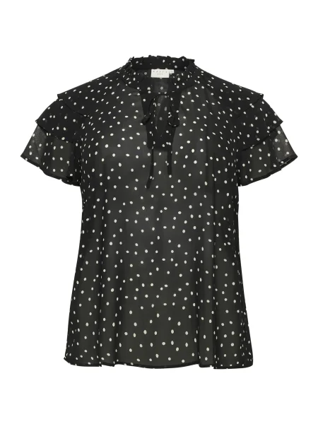 KAFFE CURVE Halenka KC Sallie černá bílá