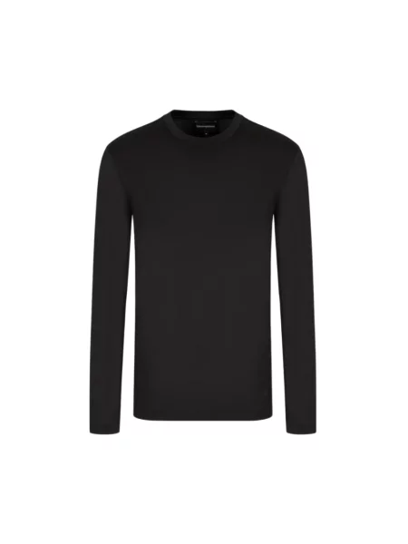 Koszulka Emporio Armani z nadrukiem czarna