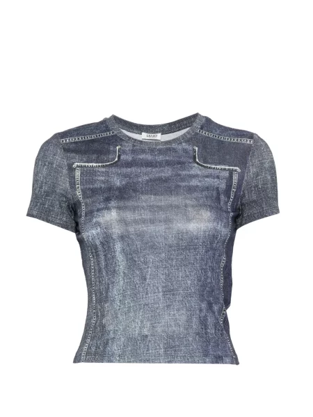 Scurt tricou Liu Jo albastru