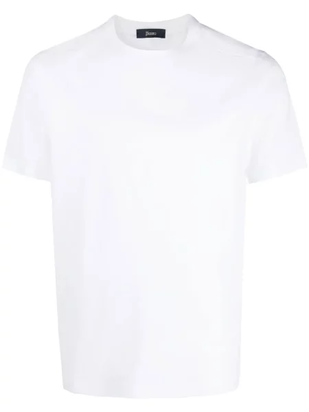 Tricou Herno cu decolteu rotund alb