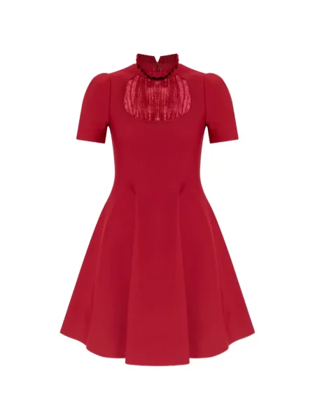 Rochie mini Alexander Mcqueen cu volane roșu