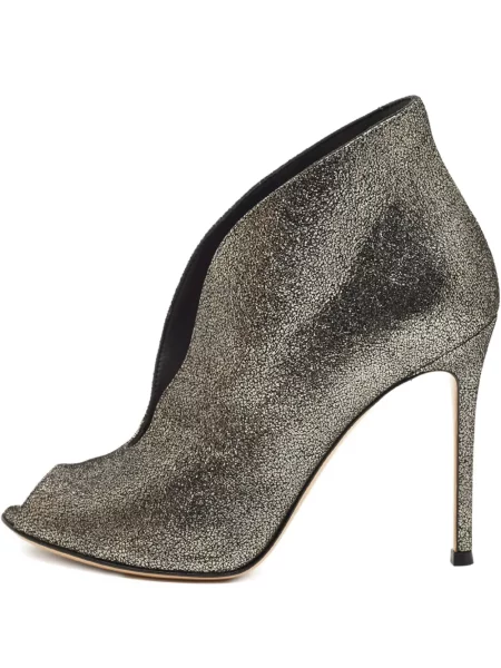 Sandale Gianvito Rossi cu vârf deschis gri