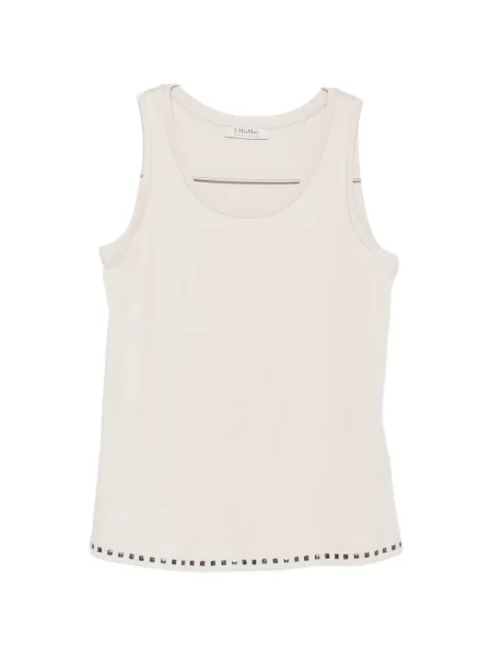 Top 's Max Mara fără mâneci albastru