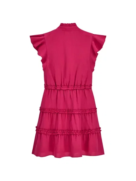 Sukienka mini dziecięca Guess różowa
