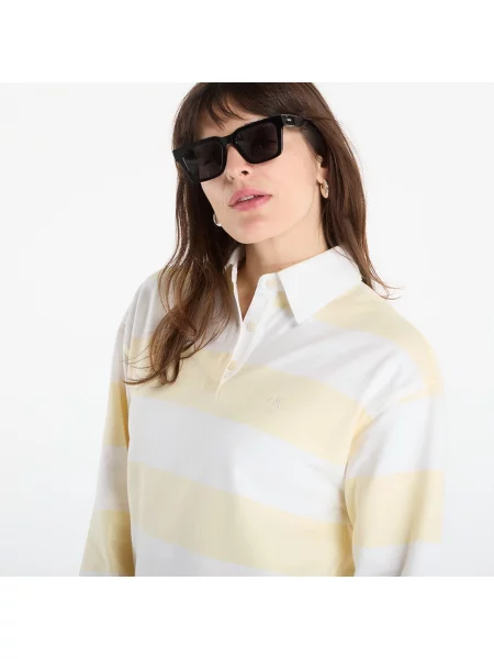 Тениска Calvin Klein на райета бяло