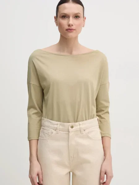 Блуза с дълги ръкави Sisley синьо