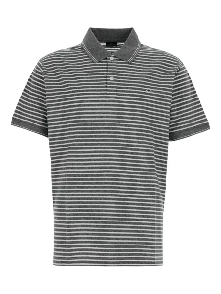 Tricou polo Paul & Shark cu dungi negru