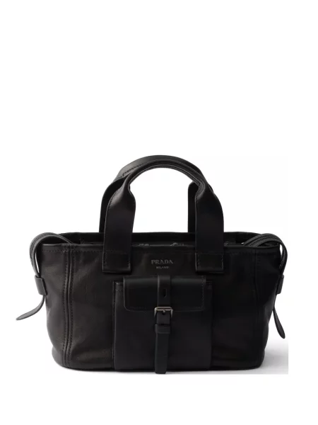 Geantă shopper Prada din piele negru