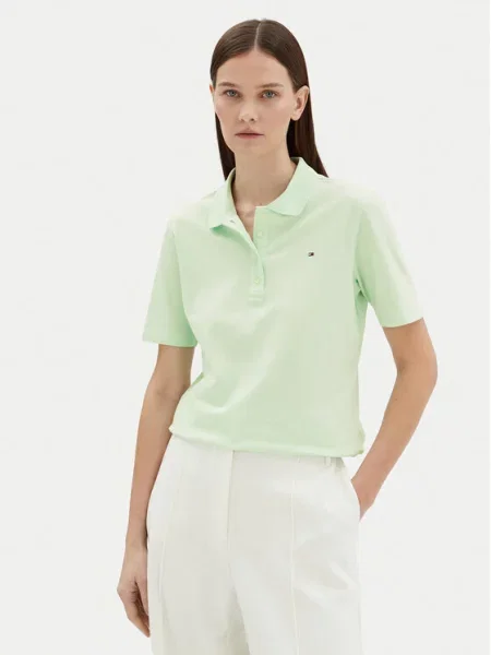 Polo majica Tommy Hilfiger zelena