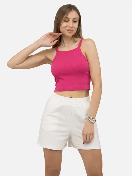 Топ YUKI бавовна/поліестер фуксія