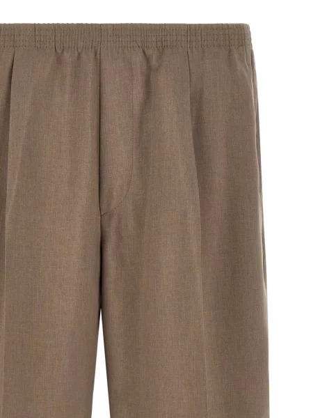 Plisované kraťasy Cellar Door hnědé