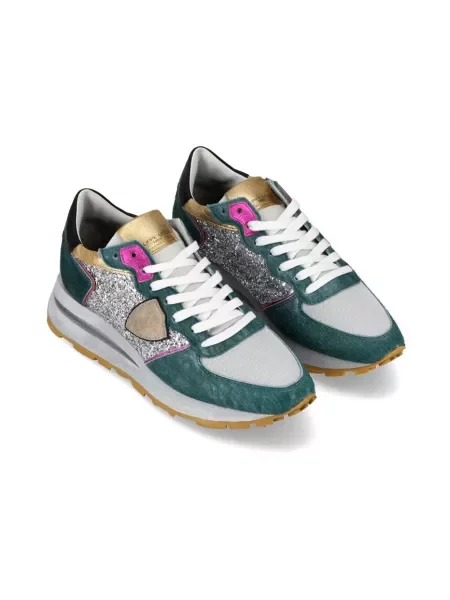 Buty do biegania Philippe Model skórzane do biegania szare