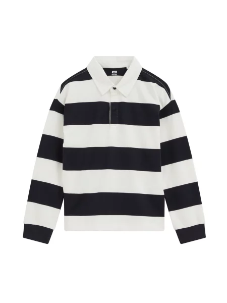 WE Fashion Tricou albastru închis alb
