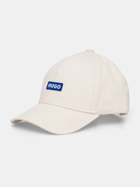 HUGO Blue baseballová čepice Alyce bílá