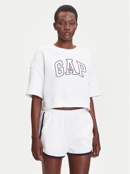 Bluza oversize Gap biała