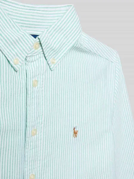 Koszula casualowa Regular Fit z czystej bawełny Polo Ralph Lauren Teens miętowa