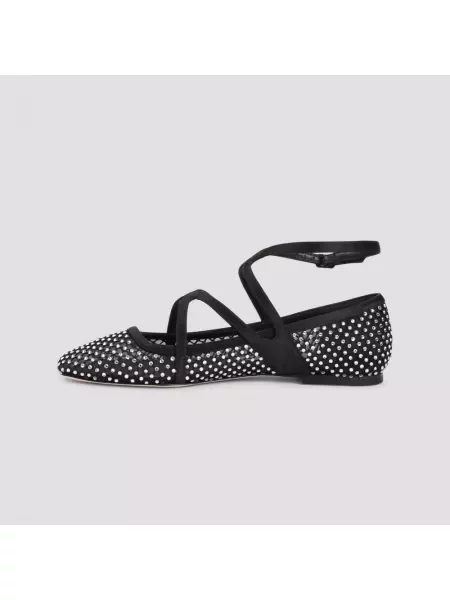 Balerinki Jimmy Choo skórzane czarne