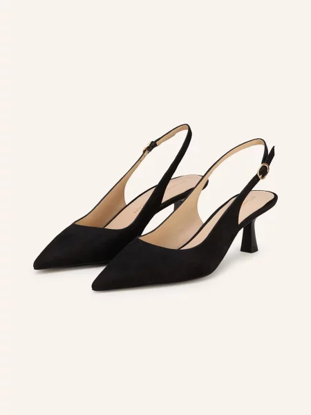 Stuart Weitzman Czółenka Z Odkrytą Piętą Stuart Sclpt 50 schwarz czarna