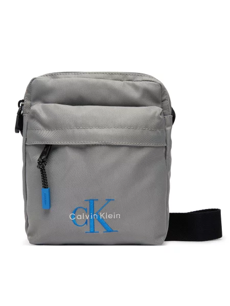 Calvin Klein Torba za čez ramo modra bela siva