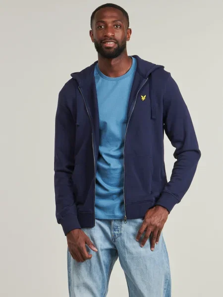 Mikina s kapucňou Lyle & Scott modrá