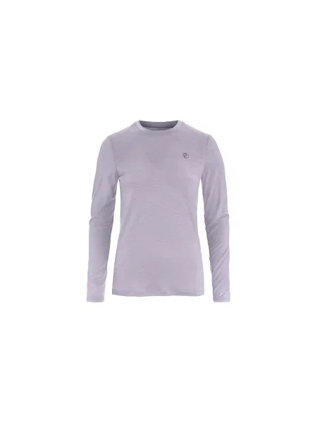 Fjällräven Abisko Wool LS W Kobiety Koszulki Fjällräven Size: XS fioletowy