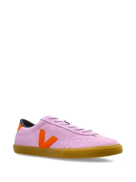 Sneakerși Veja din piele de căprioară violet