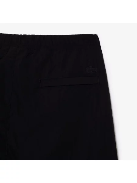 Lacoste Spodnie Dresowe O Luźnym Kroju I Wodoodpornym Wykończeniu czarne