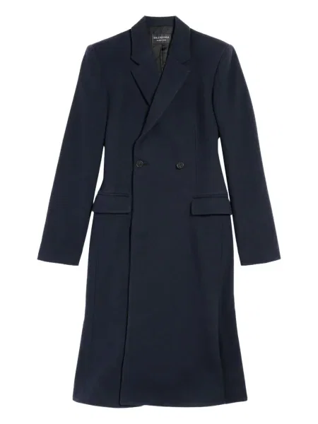 Palton Balenciaga de lână albastru