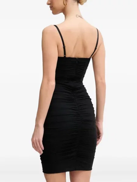 Rochie mini Guess cu volane negru