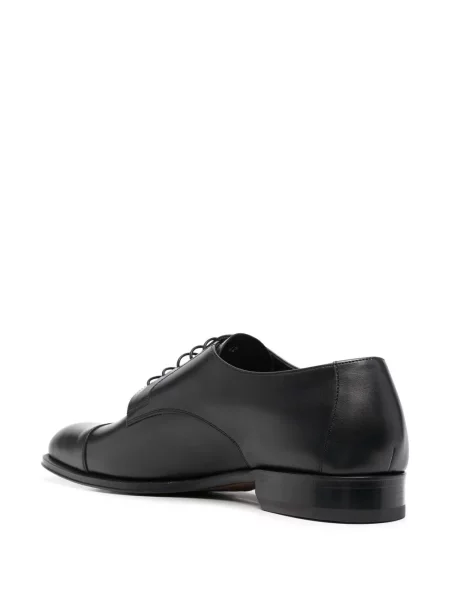 Pantofi derby Canali din piele negru