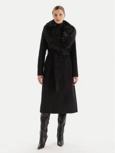 MICHAEL Michael Kors Palton de lână negru