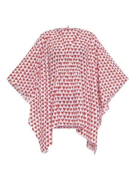 Rochie Moschino cu imagine cu motiv cu inimi de costum alb