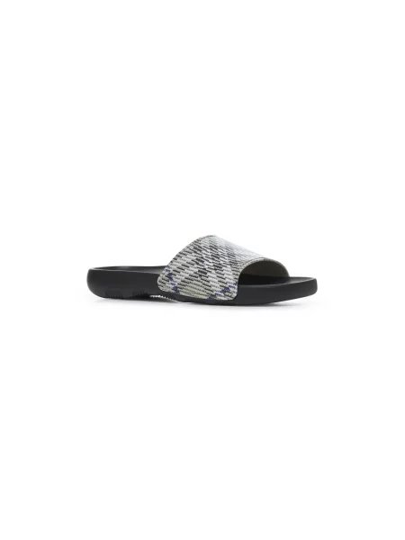 Klapki Burberry wsuwane szare
