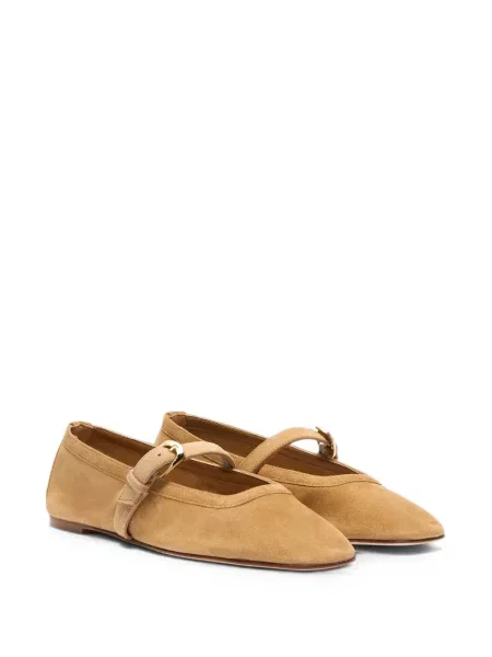 Balerini Stuart Weitzman cu cataramă maro