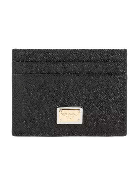 Portfel Dolce And Gabbana skórzany czarny