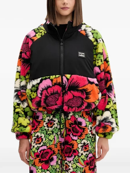 Geacă Rip Curl cu model floral cu imagine negru