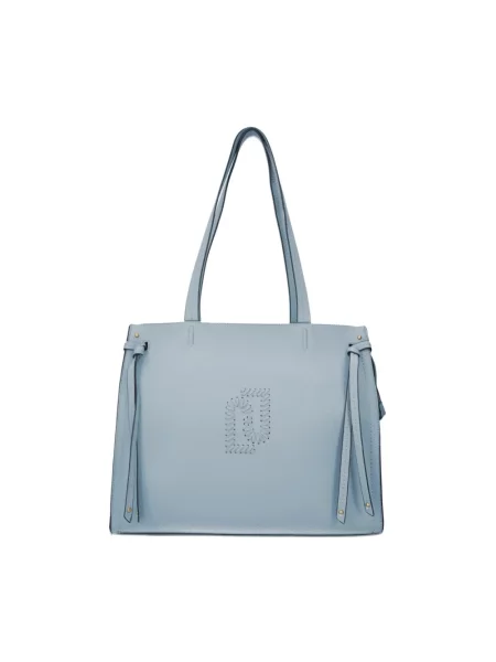 Liu Jo torebka shopper z imitacji skóry niebieska