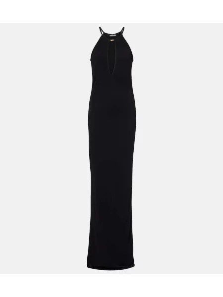Rochie Tom Ford din jerseu cu gât halter negru