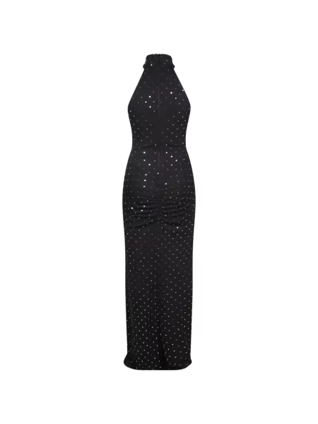 Rochie maxi Nissa cu volane negru